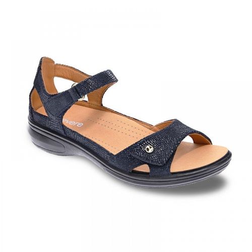 Revere Portofino Closed Heel Sandal - Women's - Navy Lizard - Angle