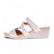 Revere Sofia Wedge Slide - Women's - Oyster Lizard - Side 2