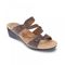 Revere Sofia Wedge Slide - Women's - Rusty Metallic - Angle