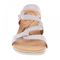 Revere Sofia Wedge Slide - Women's - Oyster Lizard - Front