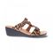 Revere Sofia Wedge Slide - Women's - Leopard - Side