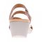 Revere Sofia Wedge Slide - Women's - Oyster Lizard - Rear