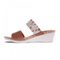 Revere Sorrento Cork Wedges - Women's - Cognac - Side 2