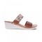 Revere Sorrento Cork Wedges - Women's - Cognac - Side