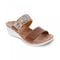 Revere Sorrento Slip Wedge - Women's - Cognac - Angle