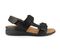 Strive Aruba Women's Comfortable and Arch Supportive Sandals - Black - Side