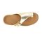 Strive Java Women's Comfortable and Arch Supportive Sandals - Light Gold - Overhead