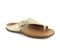 Strive Java Women's Comfortable and Arch Supportive Sandals - Light Gold - Angle