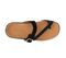 Strive Nusa Women's Comfortable and Arch Supportive Sandals - Black Velour - Overhead