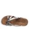 Bearpaw FAWN Women's Sandals - 2609W - Silver - top view