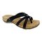 Bearpaw Fawn Women's Knitted Textile Sandals - 2609W Bearpaw- 011 - Black - Profile View