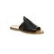 Bearpaw Rosa Women's Leather Sandals - 2658W Bearpaw- 011 - Black - Profile View