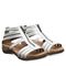 Bearpaw Layla II Women's Strappy Sandals - 2669W Bearpaw- 015 - White Metallic - 8