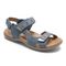 Cobb Hill Rubey Strap Women's Comfort Sandal - Moroccan Blue Nubuck - Angle