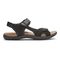 Cobb Hill Rubey Strap Women's Comfort Sandal - Black Nubuck - Side