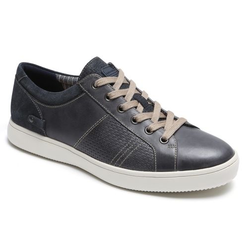Rockport Colle Tie Men's Casual Athletic Shoes - Blue/grey - Angle