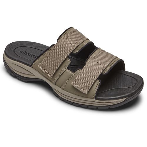 Dunham Newport Men's Water-friendly Slide Sandal - Taupe - Angle